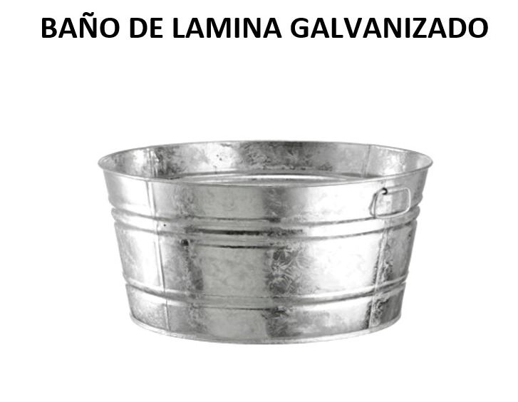 BAÑO DE LAMINA GALVANIZADO