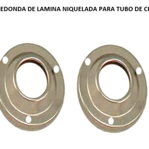 BRIDA REDONDA DE LAMINA NIQUELADA PARA TUBO DE CLOSET 1" BR-1