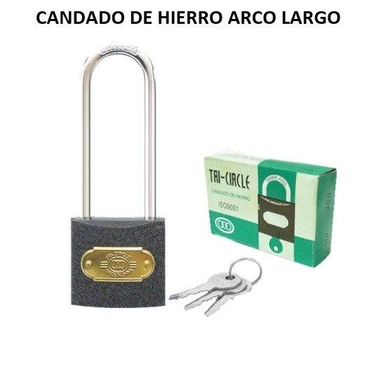 CANDADO DE HIERRO ARCO LARGO