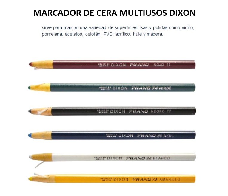MARCADOR DE CERA MULTIUSOS DIXON