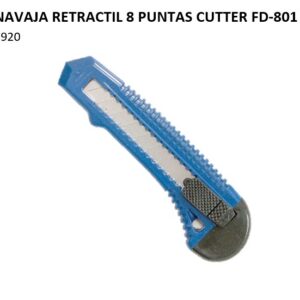 NAVAJA RETRACTIL 8 PUNTAS CUTTER FD-801 3920