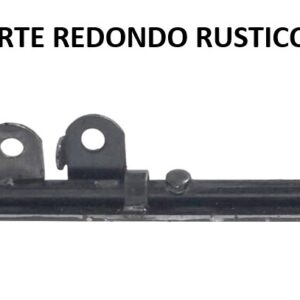 PICAPORTE REDONDO RUSTICO NEGRO