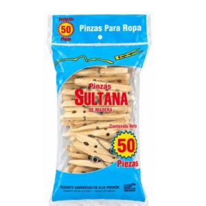 PINZA DE MADERA PARA ROPA