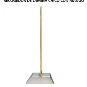 RECOGEDOR DE LAMINA CHICO CON MANGO