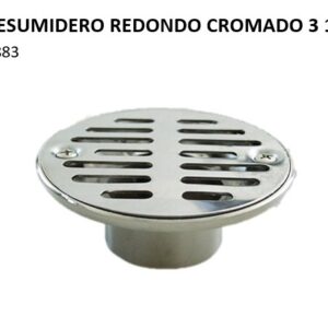 RESUMIDERO REDONDO CROMADO 3 1/2 3883