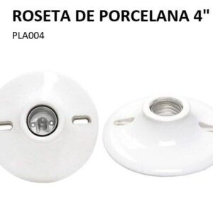 ROSETA DE PORCELANA 4" PLA004