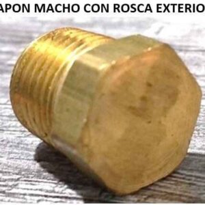 TAPON MACHO CON ROSCA EXTERIOR NPT