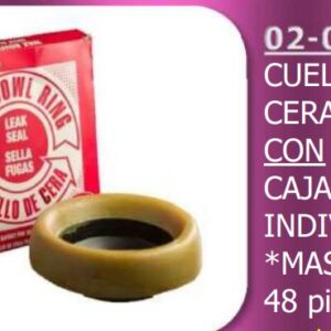CUELLO DE CERA CON GUIA EN CAJA 02-005