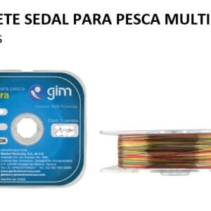 CARRETE SEDAL PARA PESCA MULTICOLOR 100 MTS