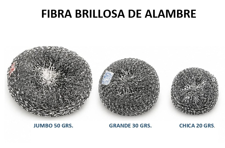 FIBRA BRILLOSA DE ALAMBRE