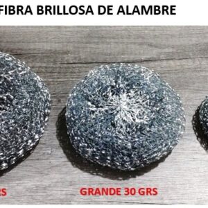 FIBRA BRILLOSA DE ALAMBRE