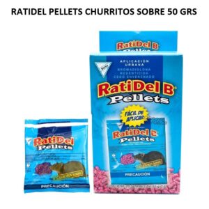 RATIDEL PELLETS CHURRITOS SOBRE 50 GRS