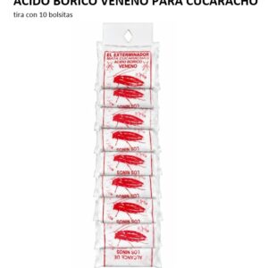 ACIDO BORICO VENENO PARA CUCARACHO