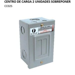 CENTRO DE CARGA 2 UNIDADES SOBREPONER CC02S