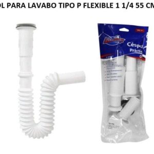 CESPOL PARA LAVABO TIPO P FLEXIBLE 1 1/4 55 CM 2932