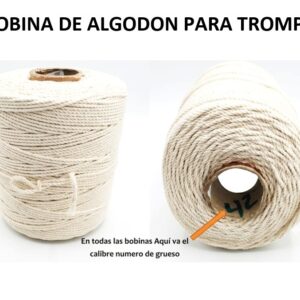 BOBINA DE ALGODON PARA TROMPO