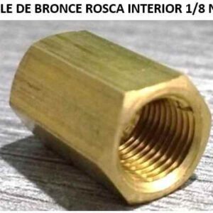 COPLE DE BRONCE ROSCA INTERIOR 1/8 NPT