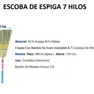 ESCOBA DE ESPIGA 7 HILOS