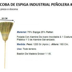 ESCOBA DE ESPIGA INDUSTRIAL PEÑOLERA #2