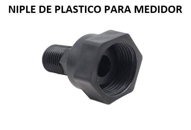 NIPLE DE PLASTICO PARA MEDIDOR
