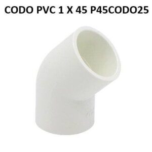 CODO PVC 1 X 45 P45CODO25