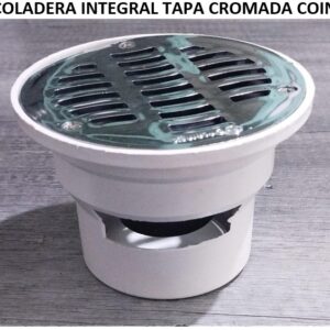 COLADERA INTEGRAL TAPA CROMADA COIN