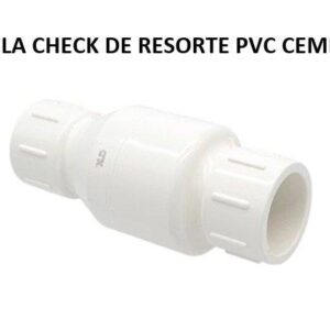 VALVULA CHECK DE RESORTE PVC CEMENTAR