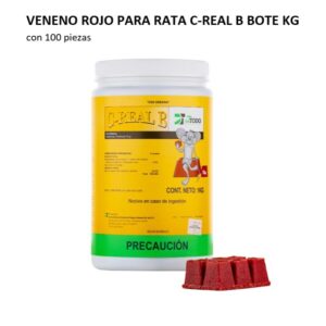 VENENO PARA RATA C-REAL B BOTE KG C/100 PZS