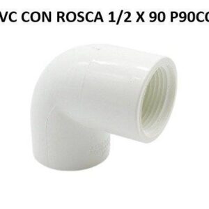 CODO PVC CON ROSCA 1/2 X 90 P90CODOR13