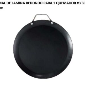 COMAL DE LAMINA REDONDO PARA 1 QUEMADOR #3 30901