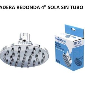 REGADERA REDONDA 4" SOLA SIN TUBO RC33