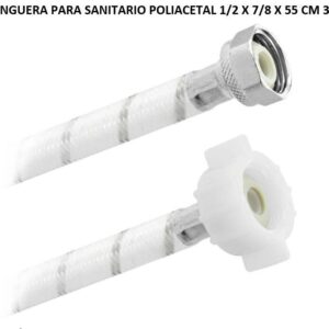 MANGUERA PARA SANITARIO POLIACETAL 1/2 X 7/8 X 55 CM 3955