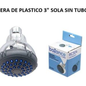 REGADERA DE PLASTICO 3" SOLA SIN TUBO RC304