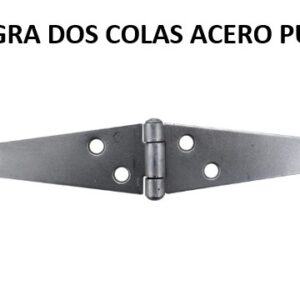 BISAGRA DOS COLAS ACERO PULIDO