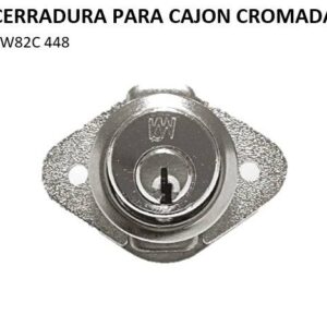 CERRADURA PARA CAJON CROMADA KW82C 448
