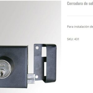 CERRADURA DE SOBREPONER DERECHA KW775R