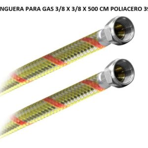 MANGUERA PARA GAS 3/8 X 3/8 X 500 CM POLIACERO 3976