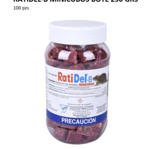 RATIDEL-B MINICUBOS BOTE 250 GRS 100 PZS