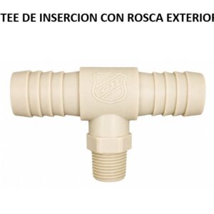 TEE DE INSERCION CON ROSCA EXTERIOR