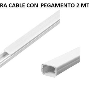 CANALETA PARA CABLE CON PEGAMENTO 2 MTS CANAL1616