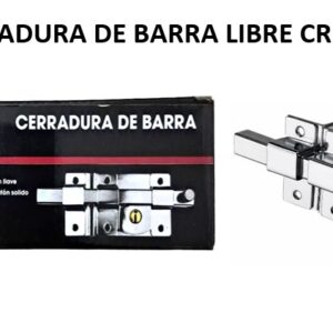 CERRADURA DE BARRA LIBRE CROMO