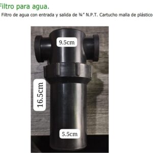 FILTRO PARA AGUA CHICO 3/4