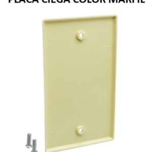PLACA CIEGA COLOR MARFIL PLC-002