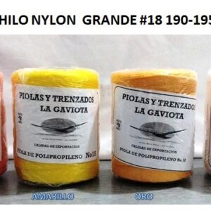 CARRETE HILO NYLON GRANDE #18 190-195 MTS 200 GRS