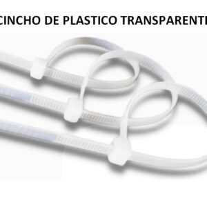 CINCHO DE PLASTICO TRANSPARENTE