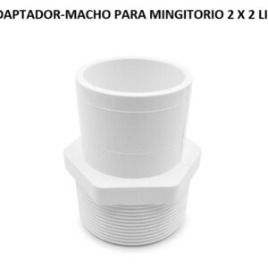 ADAPTADOR-MACHO PARA MINGITORIO 2 X 2 LISO