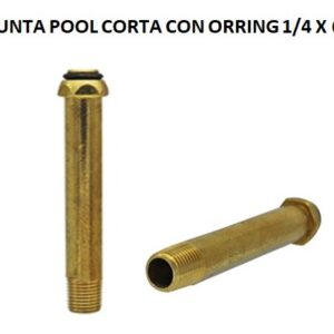 PUNTA POOL CORTA CON ORRING 1/4 X 6 PPR06L