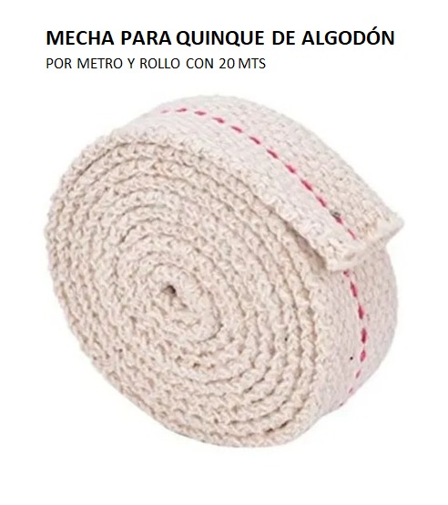 MECHA PARA QUINQUE DE ALGODÓN