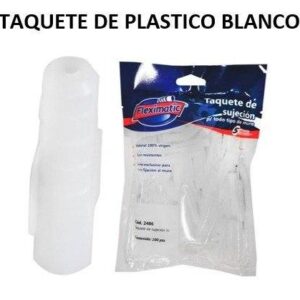 TAQUETE DE PLASTICO BLANCO