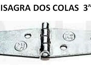 BISAGRA DOS COLAS 3" PLATA BI-2CO3-P